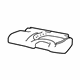 Mopar 68193953AB Seat Cushion Pad, Rear Driver Side Mopar 68193953AB Seat Cushion Pad, Rear Driver Side