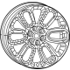 Mopar 68563990AA Wheel - Aluminum