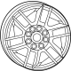Mopar 68640963AB Wheel - Aluminum