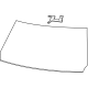 Mopar 68451039AA Windshield, Front
