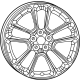 Mopar 68596439AA Wheel - Aluminum