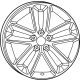 Mopar 68596435AA Wheel - Aluminum
