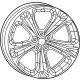 Mopar 68596441AA Wheel - Aluminum