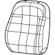 Mopar 5SF96JXWAA Seat Back Cover, Front Passenger Side