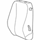 Mopar 5YC04HL5AA Seat Back Cover, Beige, Front