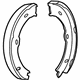 Mopar 68019140AB Parking Brake Shoes, Rear
