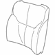 Mopar 1DA171L2AA Seat Back, Taupe, Front Driver Side