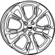 Mopar 68224621AB Wheel, Alloy Mopar 68224621AB Wheel, Alloy