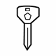 Mopar 68002316AC Key