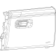 Mopar 6PL991A5AG Glove Box Assembly, Gray, Front