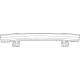 Mopar 68589027AB Beam - Front Bumper