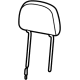 Mopar 7RE80U0XAA Headrest, Front
