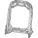 Mopar 68597763AB Frame - Front Seat Back
