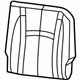 Mopar 1NN57DK2AA Seat Back Cover, Beige, Rear Driver Side