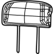 Mopar 6XS211T3AE Headrest, Center, Beige/Black