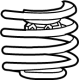 Mopar 68231728AA Coil Spring, Front