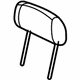 Mopar 1FE281DAAA Headrest, Gray, Rear Center