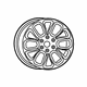 Mopar 5YD581D5AA Wheel, Alloy