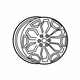 Mopar 5YD621NWAB Wheel, Alloy