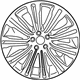Mopar 1TD73DX8AB Wheel, Alloy Mopar 1TD73DX8AB Wheel, Alloy