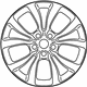 Mopar 5PQ10XZAAB Wheel, Alloy, Silver