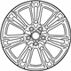 Mopar 5PQ11AAAAB Wheel, Alloy Mopar 5PQ11AAAAB Wheel, Alloy