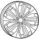 Mopar 6BG741XYAA Wheel, Alloy