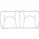 Mopar 1AM551D5AA Seat Back Cover, Gray, Rear Driver Side Mopar 1AM551D5AA Seat Back Cover, Gray, Rear Driver Side