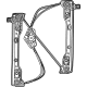 Mopar 68565732AA Window Regulator, Front Passenger Side