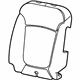 Mopar 68272253AA Seat Back Pad, Front Driver Side Mopar 68272253AA Seat Back Pad, Front Driver Side