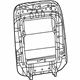 Mopar 1UY02DX9AC Seat Back Panel, Front Passenger Side