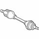 Mopar 68252423AA Axle Assembly, Front Driver Side
