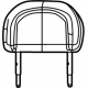 Mopar 7GE01YA7AA Headrest - Front