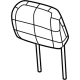 Mopar 6CL861X8AC Headrest - Front Mopar 6CL861X8AC Headrest - Front
