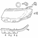 Mopar 55112706AF Headlamp Assembly, Front Passenger Side