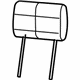Mopar 1SJ601D5AA Headrest, Slate Gray, Front Mopar 1SJ601D5AA Headrest, Slate Gray, Front