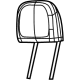 Mopar 7SG16U0XAA Headrest, Outer, Rear Mopar 7SG16U0XAA Headrest, Outer, Rear