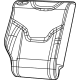 Mopar 7RE78U0EAA Seat Back Cover, Red, Rear