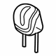 Mopar 5RP75HL1AA Headrest, Outer, Beige, Rear Mopar 5RP75HL1AA Headrest, Outer, Beige, Rear