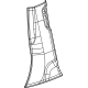 Mopar 6MN34TX7AA Lower Center Pillar Trim, Passenger Side Mopar 6MN34TX7AA Lower Center Pillar Trim, Passenger Side