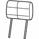 Mopar 1SJ60XDVAA Headrest, Front Mopar 1SJ60XDVAA Headrest, Front