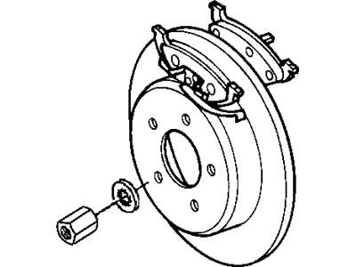 Chrysler V2014036AD PAD KIT Rear Disc Brake