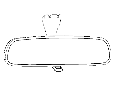 Mopar 57010496AE Mirror Inside Rearview
