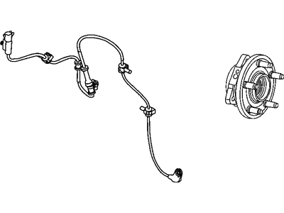 Jeep 52089434AD HUB AND BEARING Brake Front