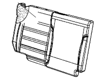 Jeep 5MH84LA8AB COVER Rear Seat Back Right