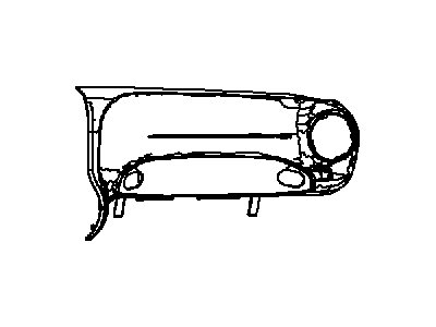 Mopar 1PS85DX9AD Door Passenger Air Bag, Passenger Side