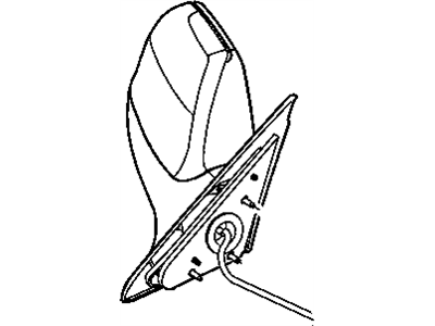 Jeep 55157012AB MIRROR Outside, Rearview, Electric, Heated