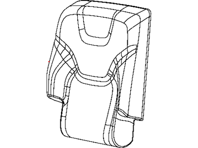 Mopar 5RA82DX9AD Cover Rear Seat Back Right