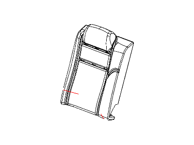 1UM78XDVAA Mopar Cover Rear Seat Back 40 % Side Illustration 1 of 1