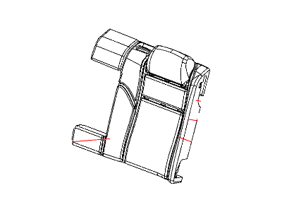 1UM79XDVAA Mopar Cover Rear Seat Back 60 % Side Illustration 1 of 1